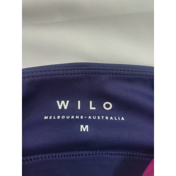 Wilo Colorblock Medium Support Sports Bra In Navy/Pink/White, NWT - Picture 4 of 7